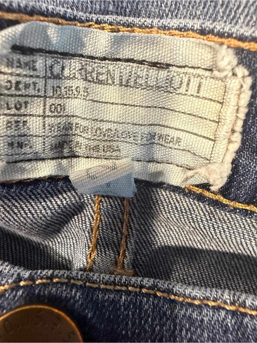 Current/Elliott The Stiletto Townie Jeans Size 29 Blue Skinny Stretch - Picture 12 of 14